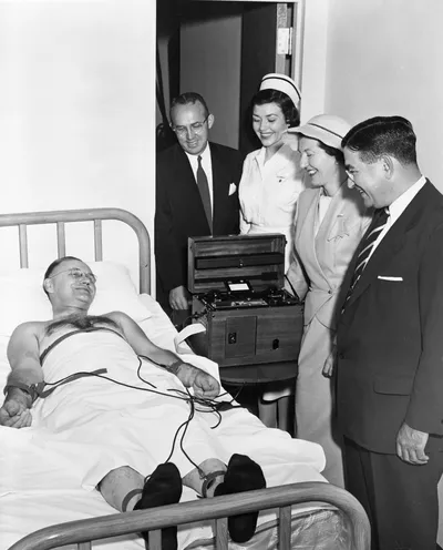 First EKG Mayor Elvis Campbell acting patient 1948 1953