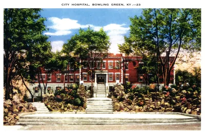 Old Hospital Postcard Color