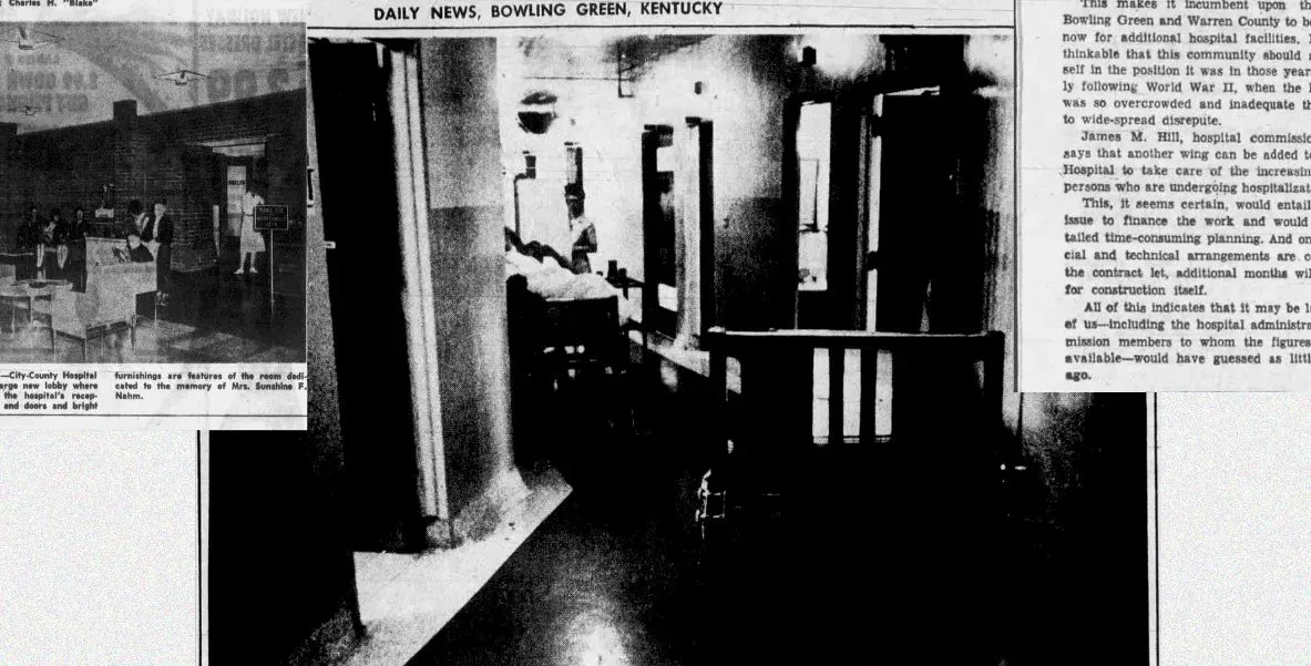 Hospital Outgrown Again 1956